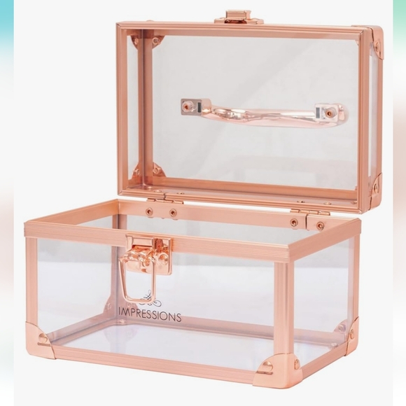 NEW Impressions Vanity Makeup Train Travel Case - Picture 2 of 10